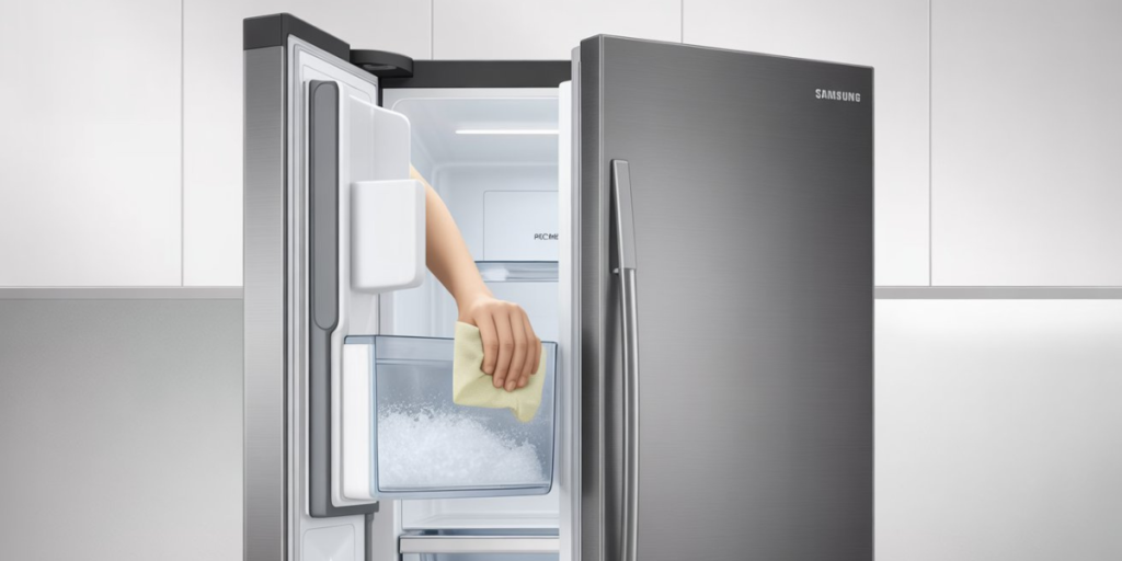 how to defrost samsung ice maker rf28r7201sr
