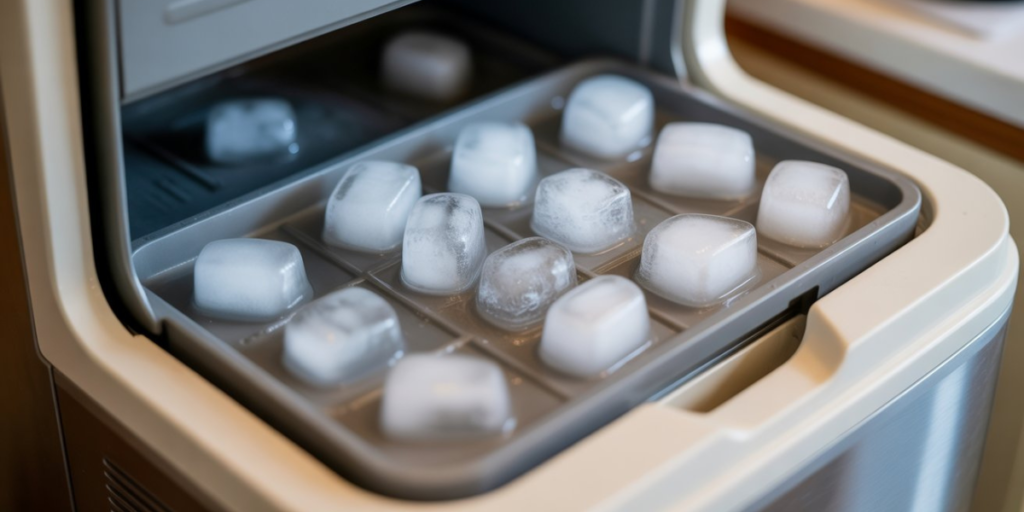 ice maker making perfect ice cubes