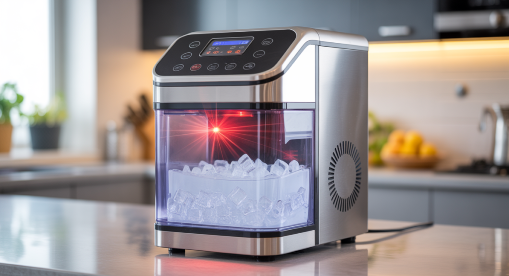 ice maker red light flashing