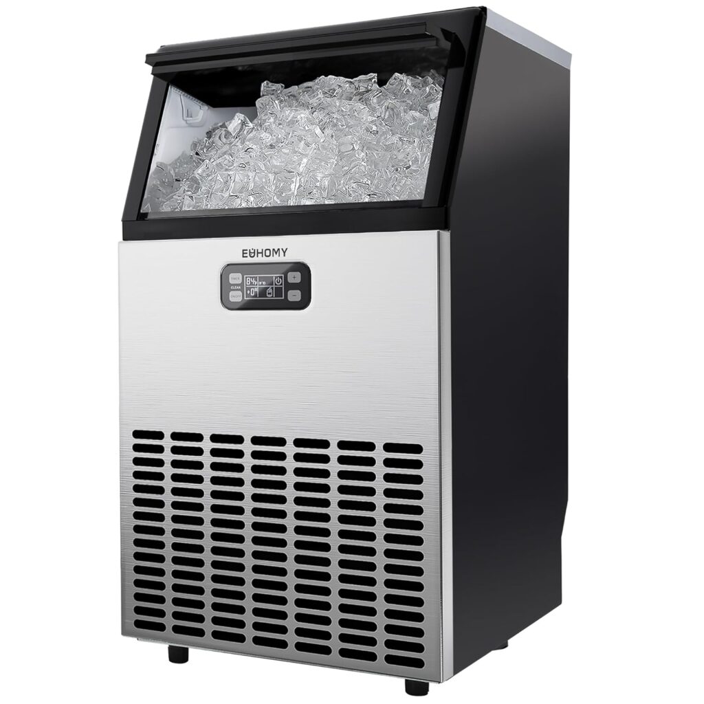 EUHOMY commercial ice maker machine 100lbs for food truck