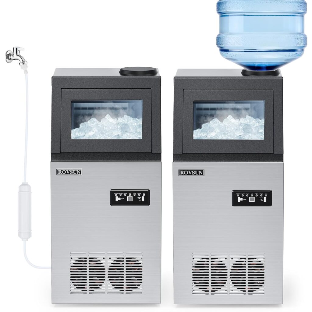 ROVSUN commercial ice maker machine 110lbs for food truck