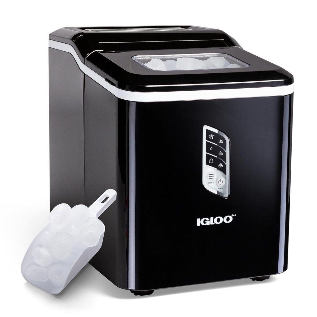 Igloo Handled Portable Ice Maker - best bullet ice maker with self-cleaning for small kitchens
