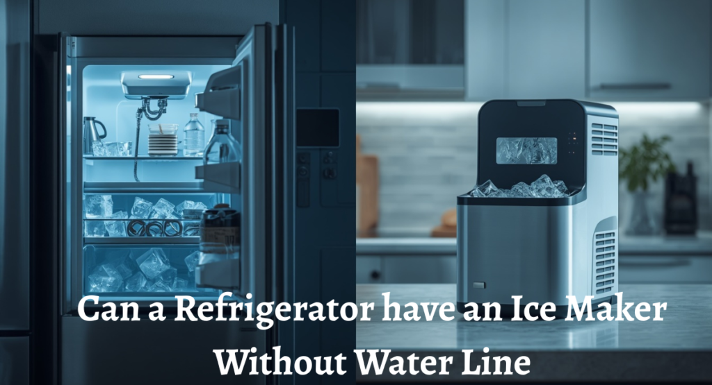 can a refrigerator have an ice maker without water line