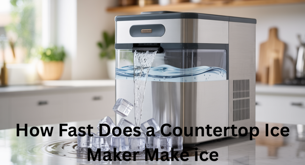 how fast does a countertop ice maker make ice