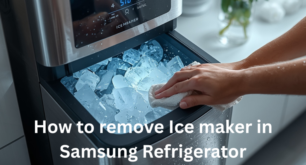 how to remove ice maker in samsung refrigerator