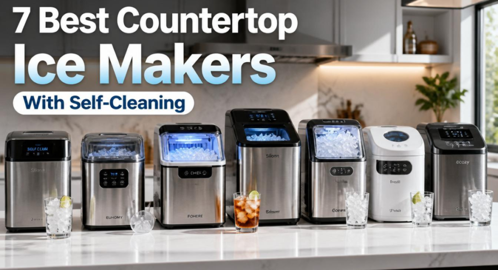 best countertop ice makers with self-cleaning