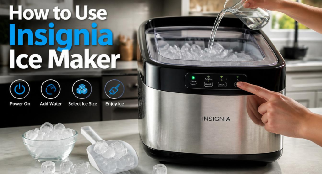 How to use Insignia portable ice maker