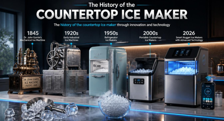 history of the countertop ice maker