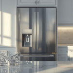 counter depth refrigerator with ice maker and water dispenser