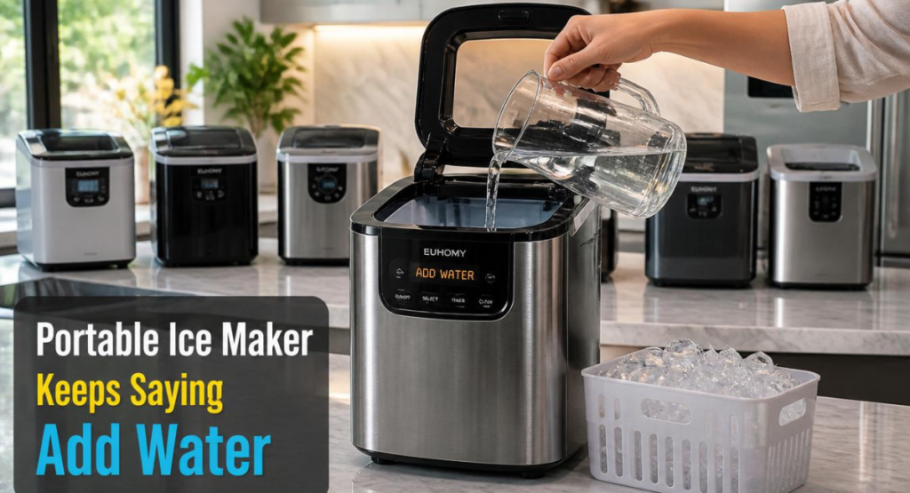 Portable Ice Maker Keeps Saying Add Water