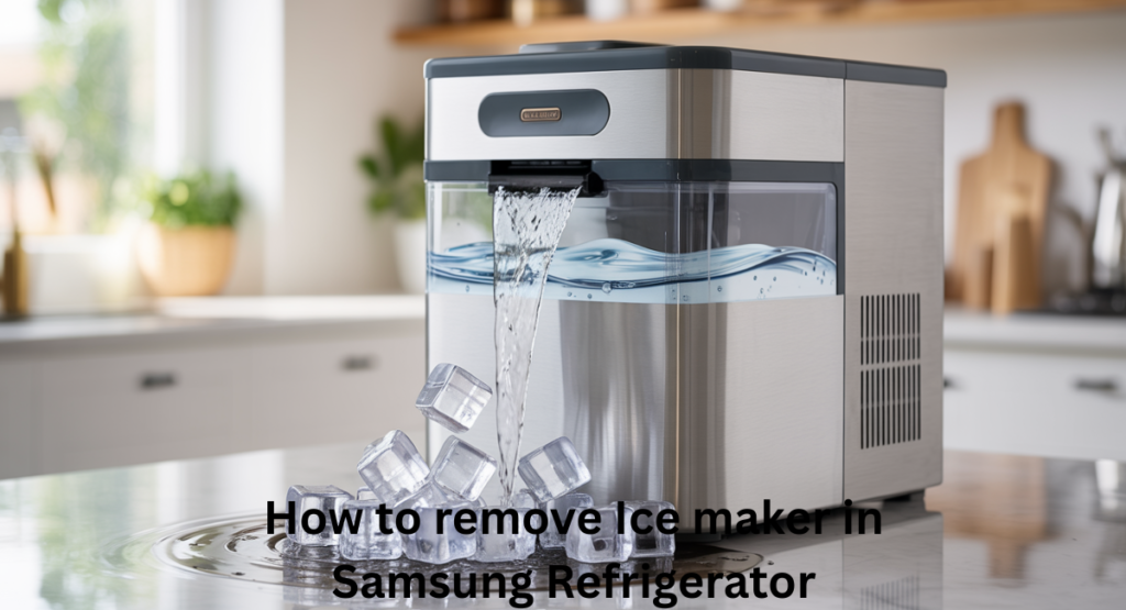 portable ice maker not draining water properly how to fix