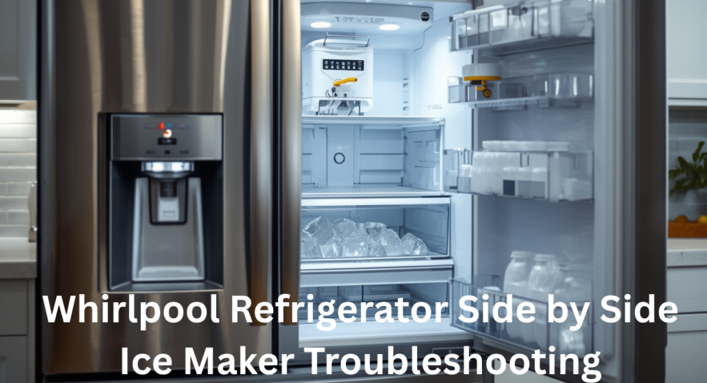 whirlpool refrigerator side by side ice maker troubleshooting