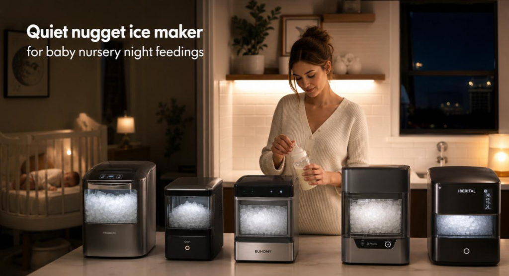 quiet nugget ice maker for baby nursery night feedings