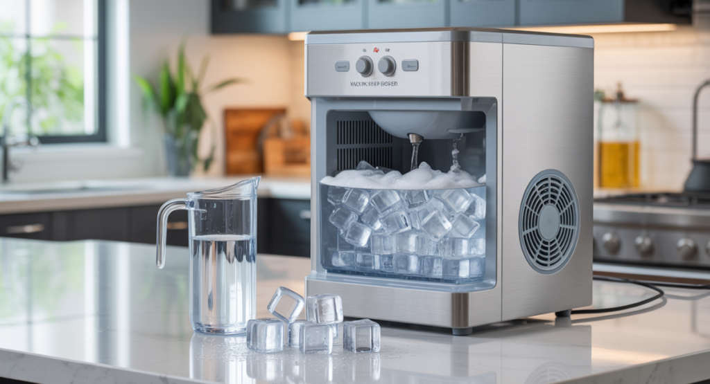 why does my ice maker ice taste bad