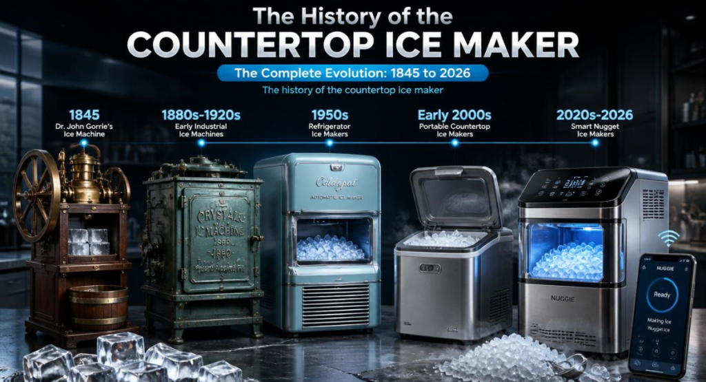 history of the countertop ice maker