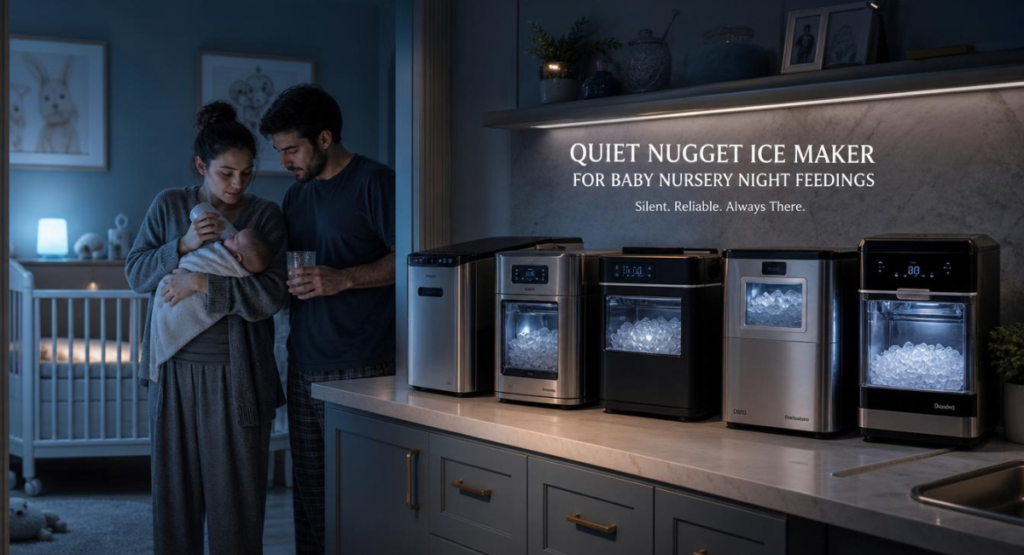 quiet nugget ice maker for baby nursery night feedings