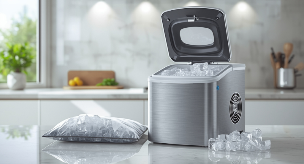 is there a countertop ice maker that keeps ice frozen