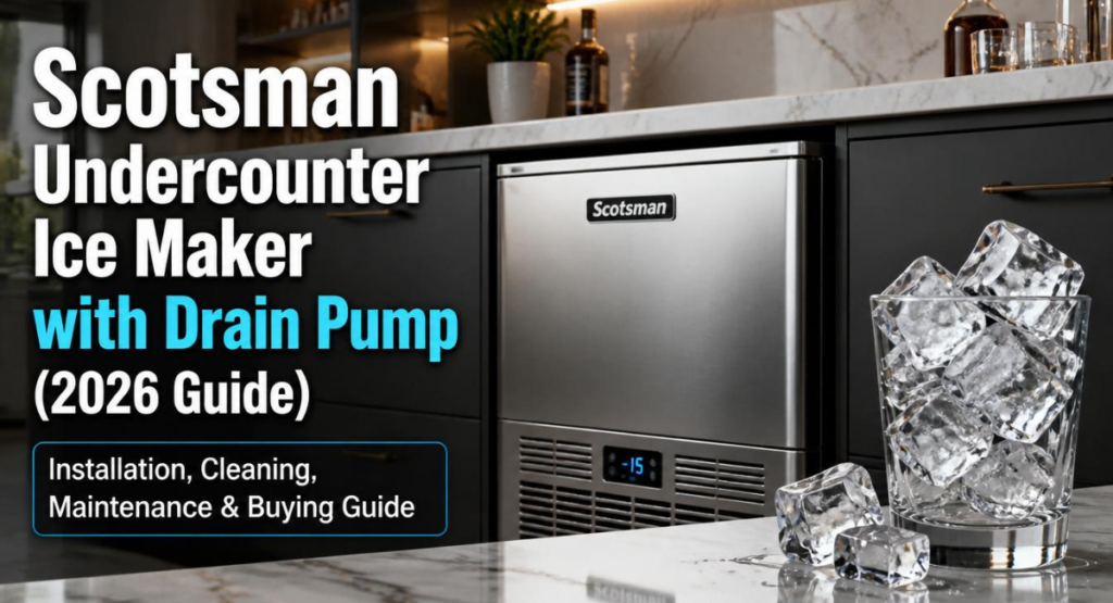 Scotsman Undercounter Ice Maker with Drain Pump