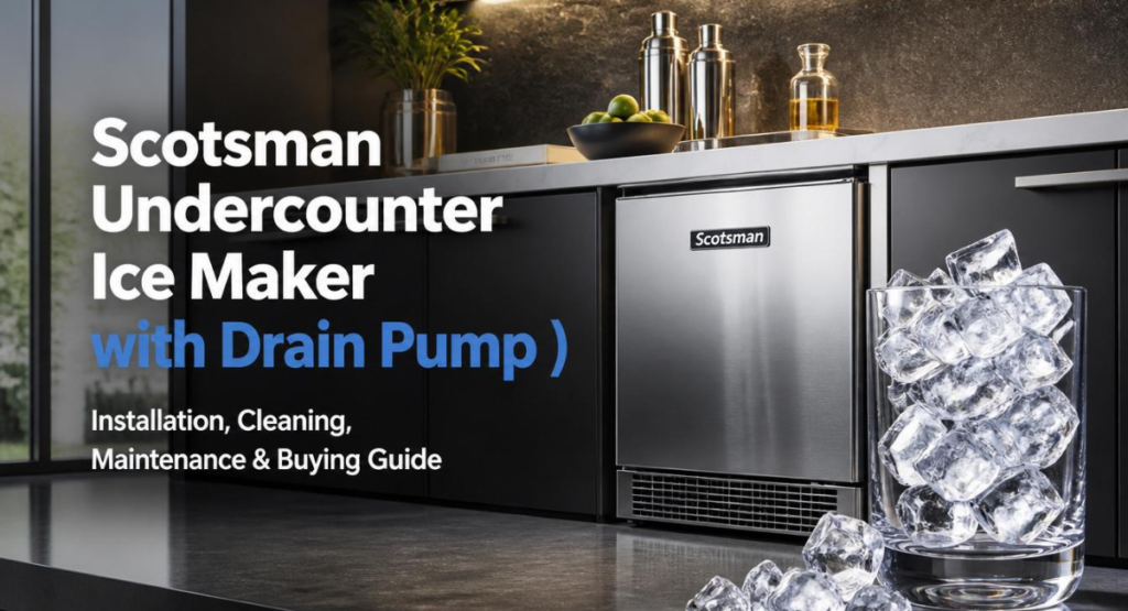 Scotsman Undercounter Ice Maker with Drain Pump