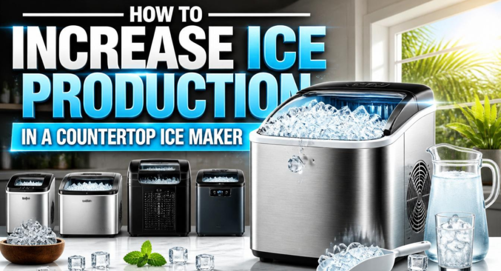 how to increase ice production in a countertop ice maker