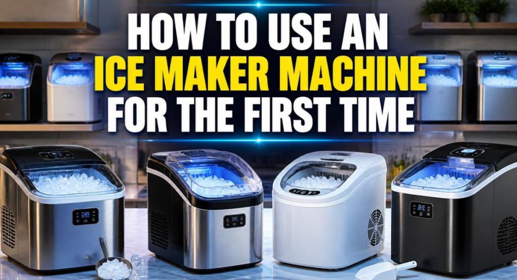 how to use ice maker machine for the firstime