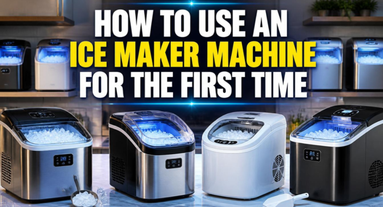 how to use ice maker machine for the firstime