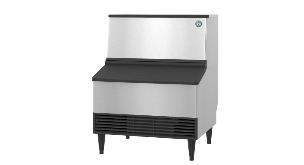 . Hoshizaki KM-301BAJ 30-Inch Air-Cooled Modular Crescent Cube Ice Machine Maker with 100 lb. Storage Capacity, 290 lbs/Day, 115v, NSF