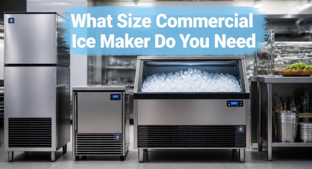 what size commercial ice maker do I need for restaurant