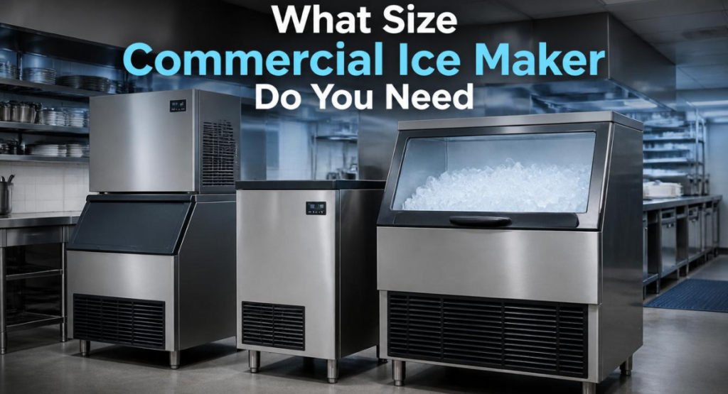 what size commercial ice maker do I need for restaurant