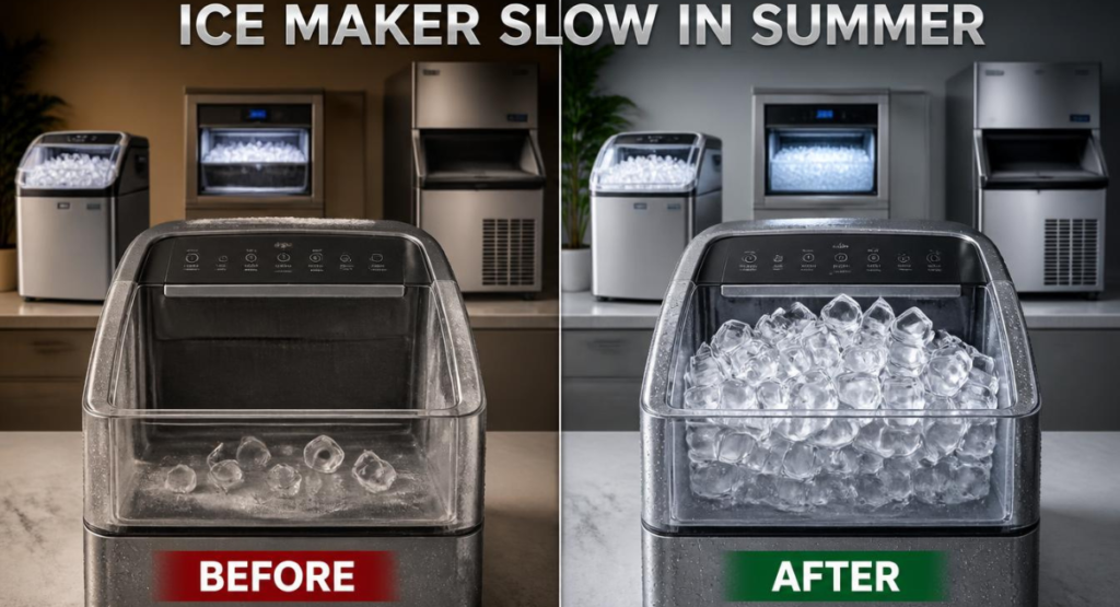 Ice Maker Slow in Summer? Here's Exactly Why (Full Guide)