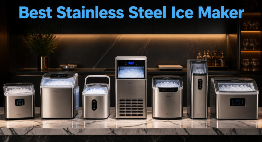 Alt Text: Best Stainless Steel Ice Maker - 7 Premium Models Compared 2026
