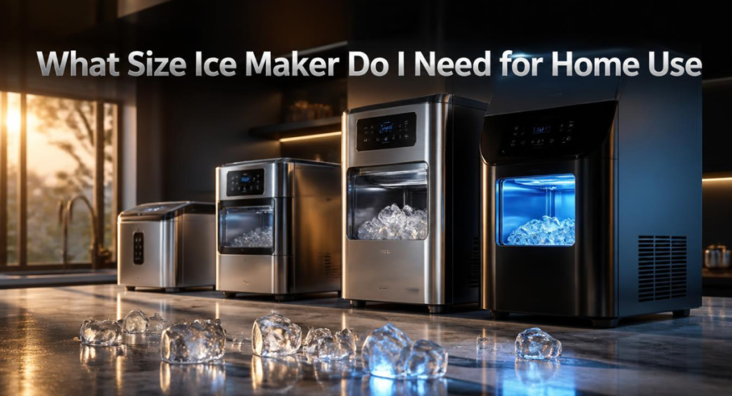 What size ice maker do I need for home use — countertop vs undercounter comparison