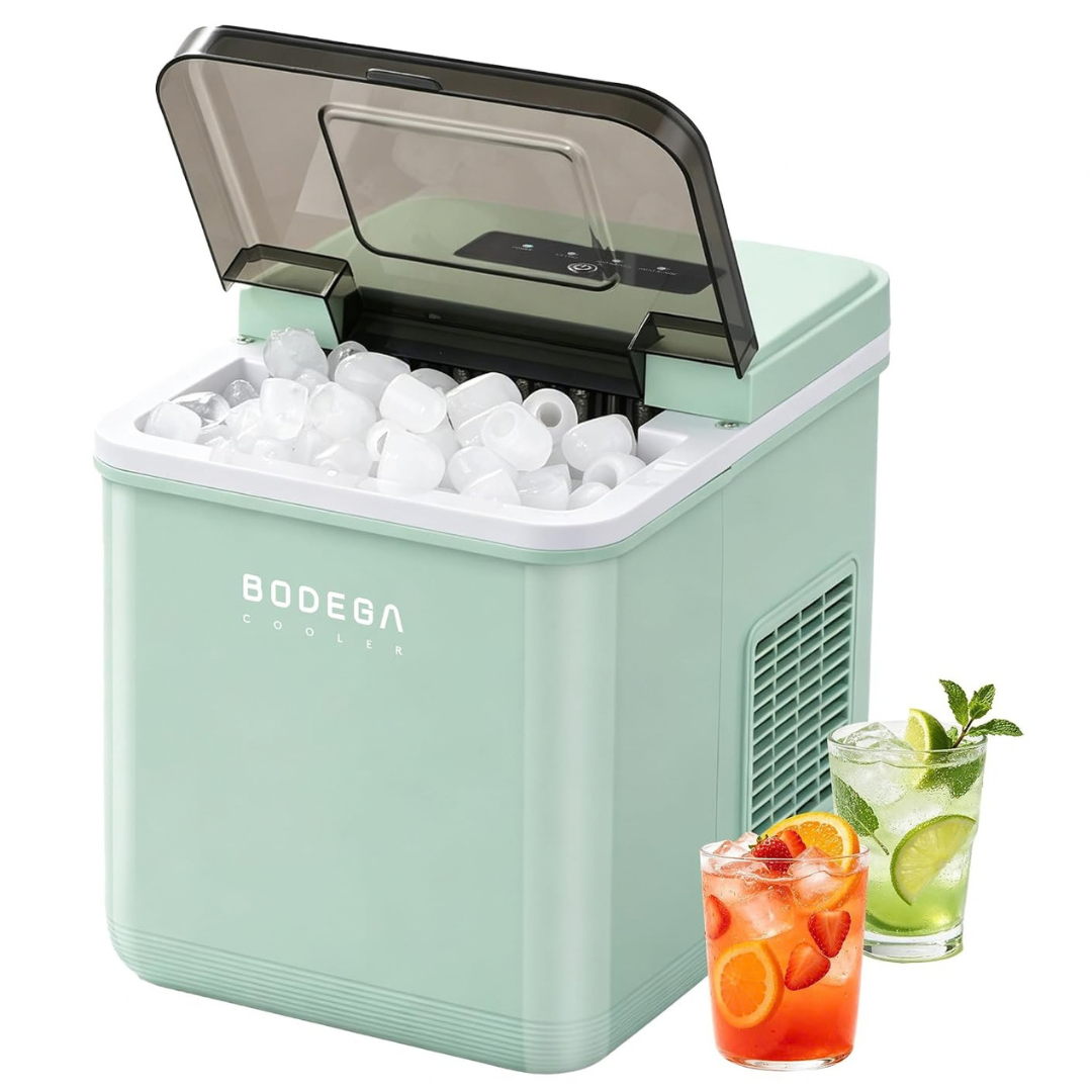 BODEGA 12V Ice Maker for RV, Portable ACDC Ice Machine, 24 lbsDay