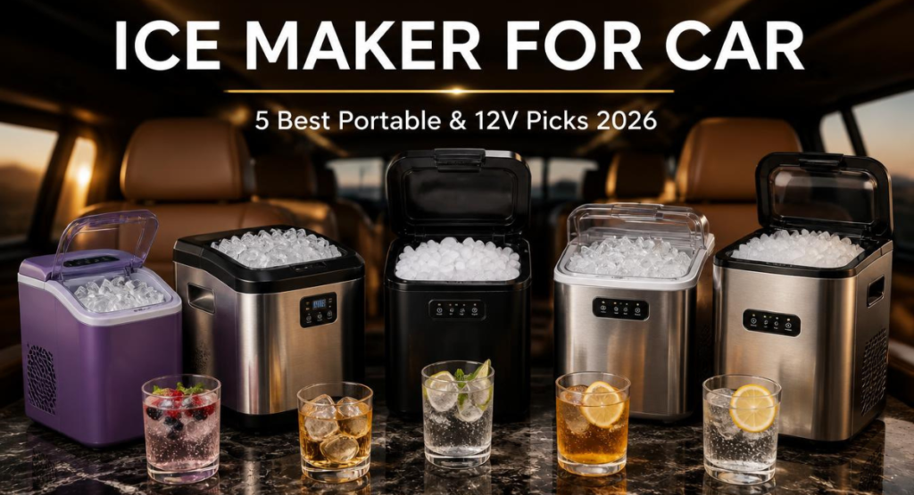 Best Ice Maker for Car in 2026: 5 Portable & 12V Picks for Road Trips, Caravans & RVs