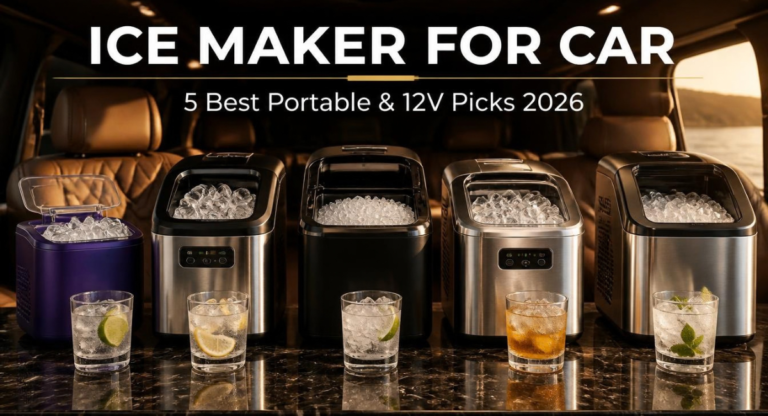 Best Ice Maker for Car in 2026: 5 Portable & 12V Picks for Road Trips, Caravans & RVs